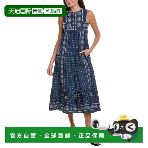 自营weekend max mara周末Max Mara马尼拉连衣裙-海军蓝 美国奥莱