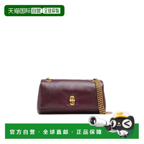 自营marc jacobs迷你肩包搭配链式肩带和转锁开合-黑色 美国奥莱