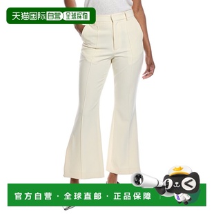 自营LAPOINTE Matte Crepe Flare Pant - white 美国奥莱直发