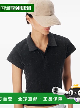 美国直邮ALEXANDER WANG - Women all Hotfix缩水Polo茶