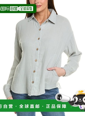 自营 XCVI Judson Shacket - 灰色 美国奥莱直发新款长袖