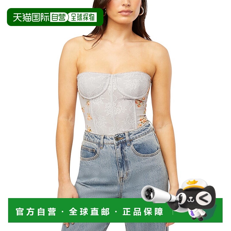 自营WeWoreWhat 蕾丝紧身胸衣 - 多色 美国奥莱直发上衣女装