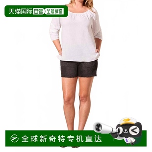 自营 美国奥莱直发 tribal白色棉质纱布敞篷上衣
