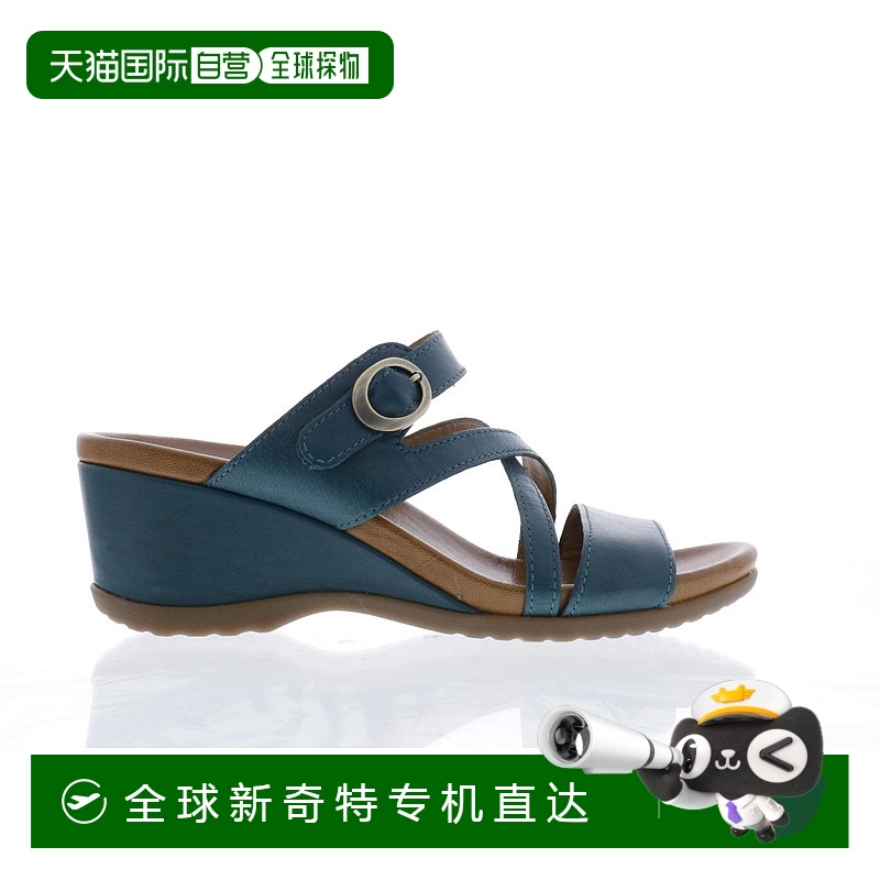 自营dansko女士 Ana 坡跟凉鞋（蓝绿色） - 蓝绿色 【美国奥莱】