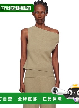 1h可退 香港直邮潮奢 Tom Ford 汤姆 福特 女士 驼色 Off Shoulde