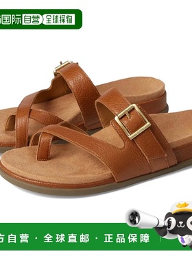 自营Women's Vionic Carmela Sandals Brown Leather Slip On Toe