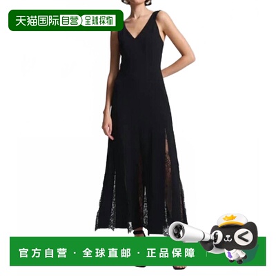 自营a.l.c.Emmie Lace V-Neck Midi Dress In Black - black 美国