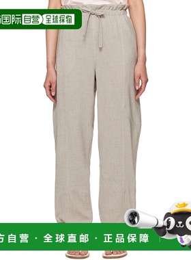 1h可退 香港直邮潮奢 GANNI 甘尼 女士 驼色 Elasticated Waist