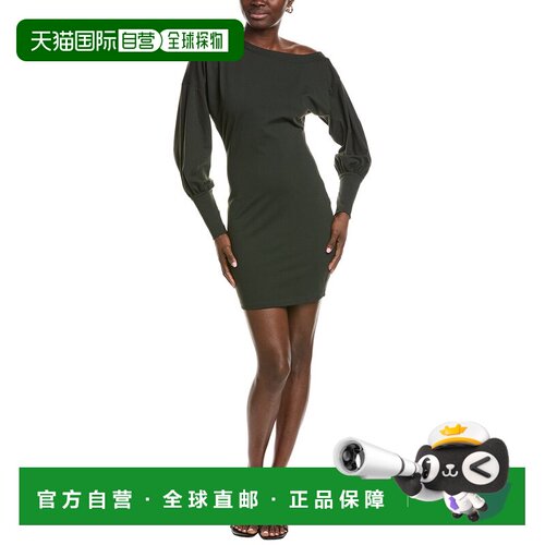 自营susana monaco One Side Off Shoulder Dress - black 美国奥