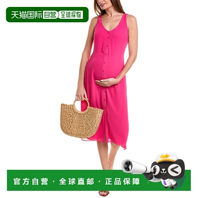 自营HATCH Maternity The Jaden Dress - fuchsia 美国奥莱直发