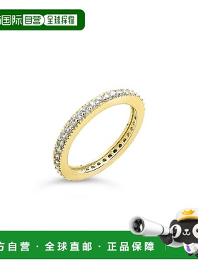 自营 sterling forever925 纯银薄 CZ 戒指 - 金 美国奥莱直发