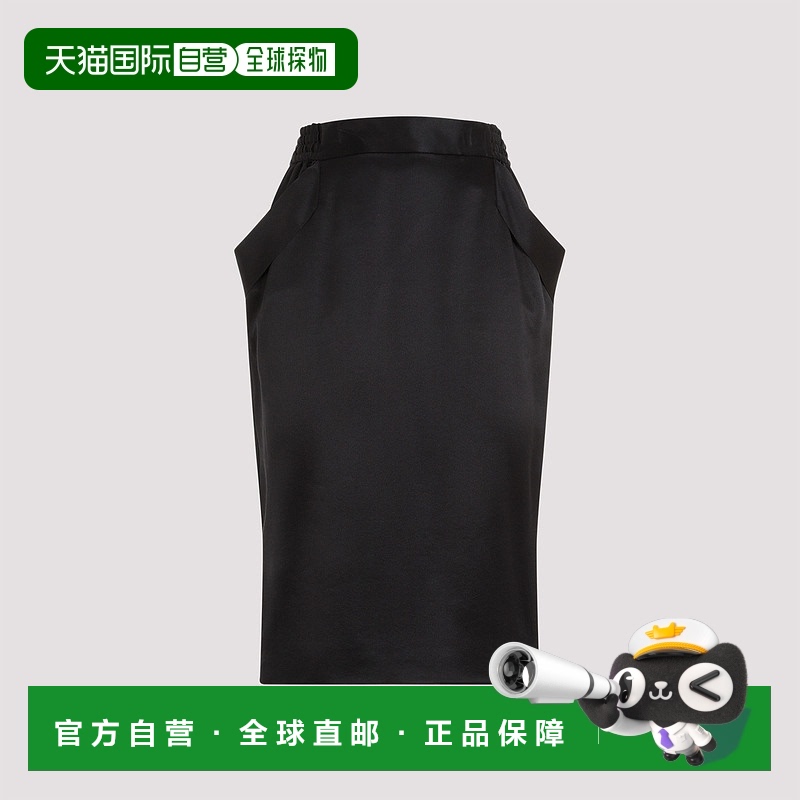 1h可退 香港直邮潮奢 Saint Laurent 圣罗兰 女士 开衩半身裙 767