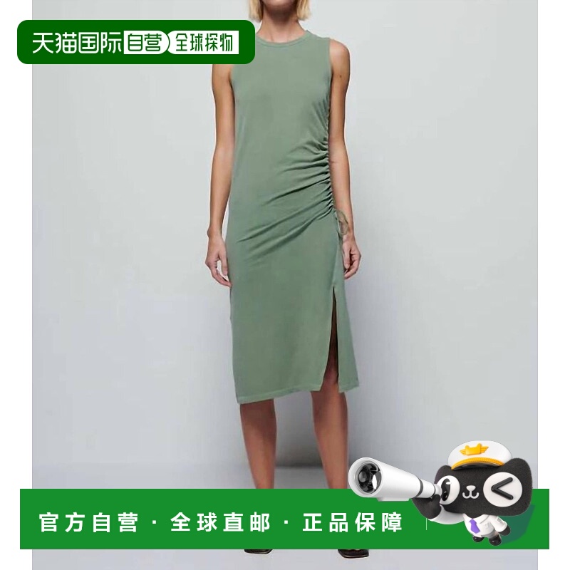 自营nation ltdIris 圆领褶皱连衣裙（Sea Spray 色）-sea spray