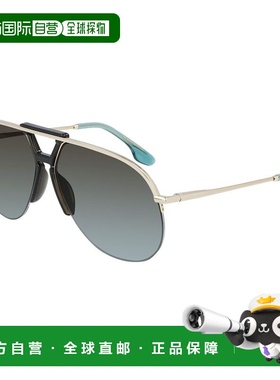 自营Victoria Beckham Metal Women's Sunglasses - gold 美国奥