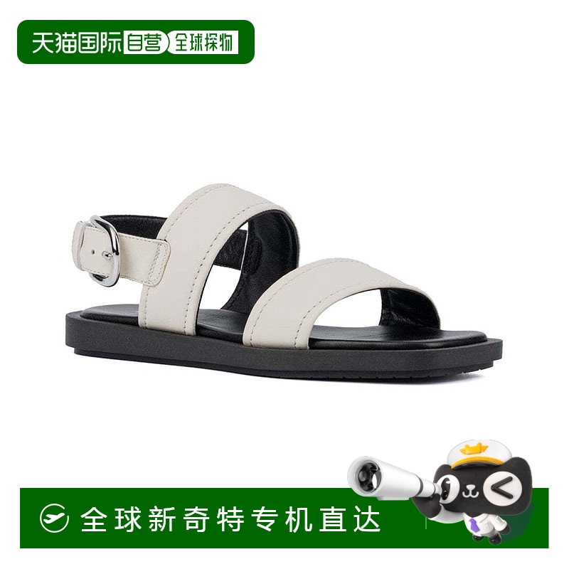 自營(yíng) Aquatalia Joni皮革涼鞋-蛋殼 【美國(guó)奧萊】直發(fā)新款