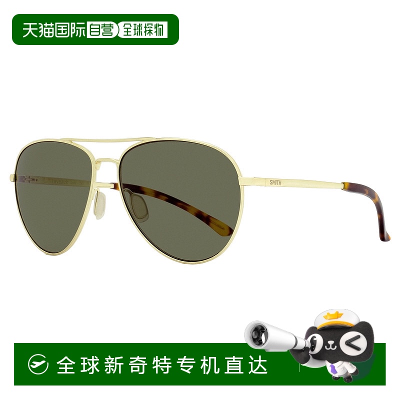自营 Smith 中性飞行员太阳镜 Layback J5GIR 金色/哈瓦那色 60