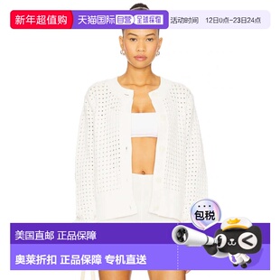 自营Varley Bettina Textured Knit Jacket Womens White Button