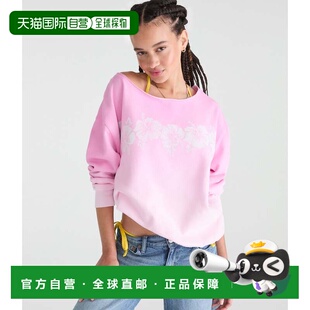 Ombre Hibiscus Roxy Sweatsh The Shoulder Off 自营Aeropostale