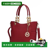 红色 自营 美国奥莱直 collectionRylee 纯素皮革手提包 mia