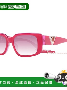 自营Guess Plastic Women's Sunglasses - pink 美国奥莱直发