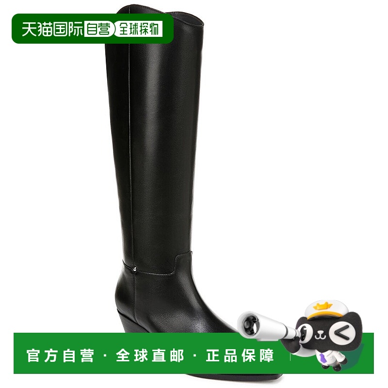 自营 Franco Sarto Billie宽小腿皮靴-黑色 女靴美国直发奥莱