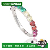 Suzy Levian 纯银彩虹方晶锆石半指环 自营 多色 美国奥莱直发