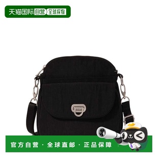 自营baggallini Coastal Flip Lock Crossbody Bag - black 美国