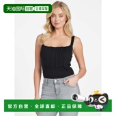 自营guessXinia连体衣 美国奥莱直发性感吊带 黑色