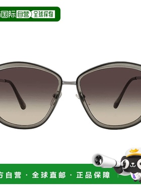 自营Nine West 39389RNJ104 Smoke Oval Ladies Sunglasses 10244