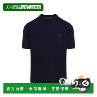 自营etro蓝色棉质T恤 美国奥莱直发 蓝色