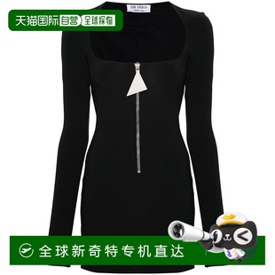 美国奥莱直发 自营 the attico合身黑色迷你连衣裙 黑色