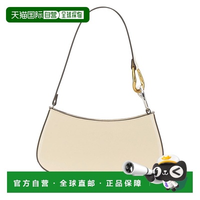 自营staudCrescent-Shaped Handbag With Gold And Silver Hardwa