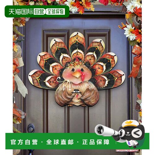 自营Designocracy 感恩土耳其保姆门衣架 - 多色 美国奥莱直发