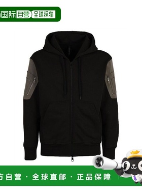 自营Neil Barrett Cotton Men's Sweatshirt - black 美国奥莱直