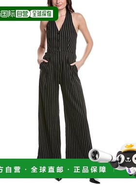 自营 Marella Amanda亚麻混纺连身裤-黑色 美国奥莱直发连体裤