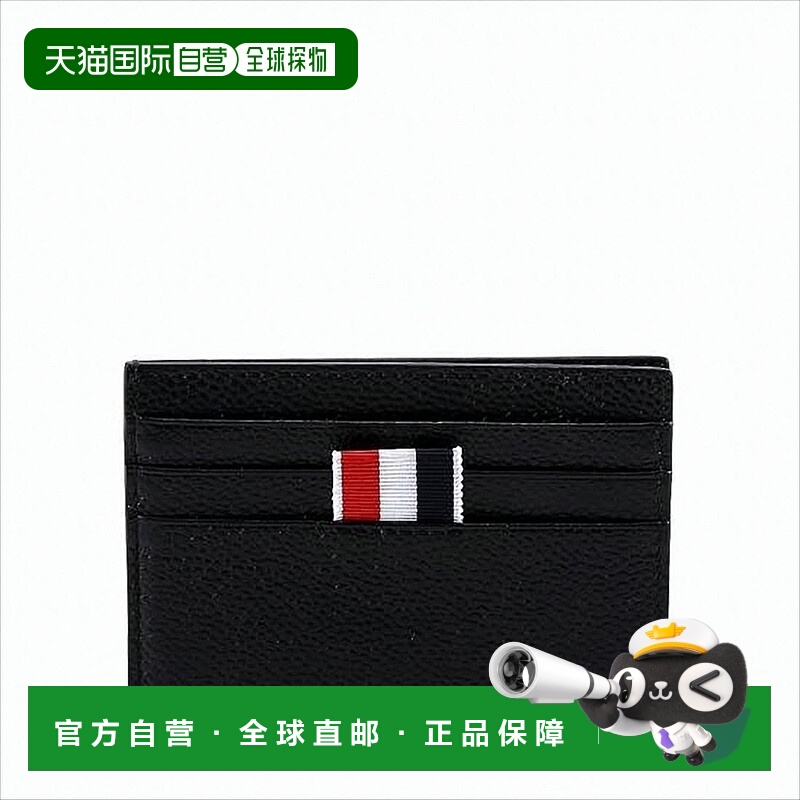 自营thom browneTextured Cowhide Leather Card Wallet With Ico
