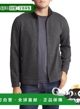 自营 johnston & murphyJohnston&Murphy抓鸟毛衣男式炭灰色全拉G