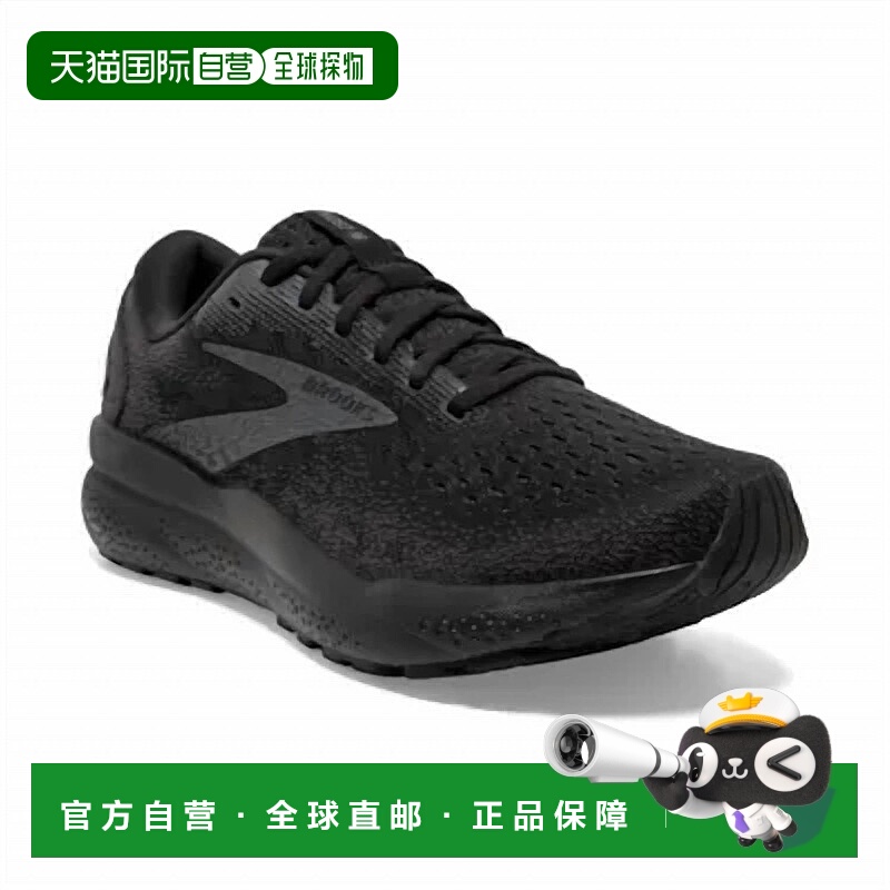 自营 brooks幽灵16窄入020-黑色/黑/乌木-020-黑色/黑色/乌木 美