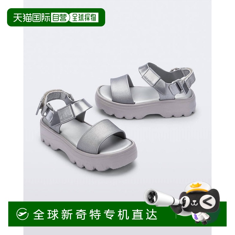 自营 mini melissa银色女式踢脚凉鞋 【美国奥莱】直发