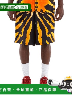 自营 Burberry真丝动物印花短裤-亮橙色ip pat 美国奥莱直发