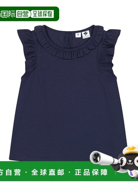 自营 Busy Bees Colette 荷叶边上衣 - 海军蓝 美国奥莱直发