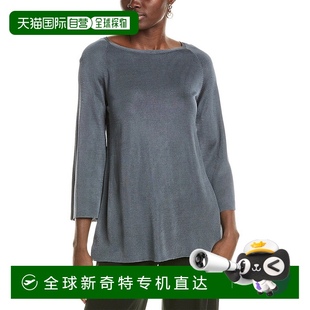 lafayette new 自营 148 蓝 yorkLafayette 148纽约双色A字型毛衣