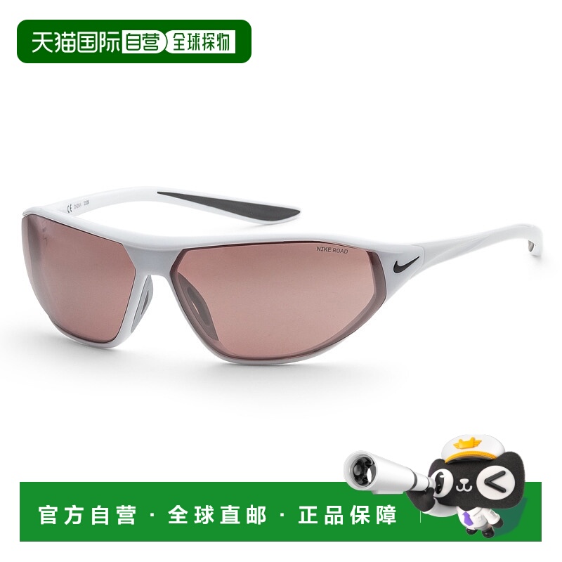 自营 Nike 男式 65 毫米白色太阳镜 DQ0992-100 - 白色 美国奥莱