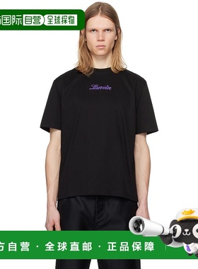 1h可退 香港直邮潮奢 Lanvin 朗雯 男士 黑色 Bouclette Script L