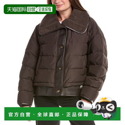 自营rag & bone Gloria Puffer夹克-棕色 美国奥莱直发
