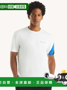 Nautica 男式 Navtech 圆领 T 恤 - 亮白色 【美国奥莱】直发