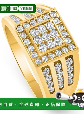 自营 pompeii31 克拉男士 14k 黄金实验室培育钻石戒指 - 14k 黄