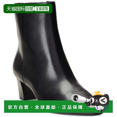 自营Lauren Ralph Lauren Willa Boots Womens Black Leather Squ