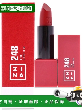 美国直邮3INA唇膏 - 248 暗红色 唇彩女士4.8ml正品