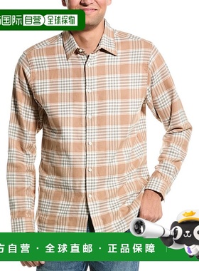 自营 Theory Irving 法兰绒衬衫 - 米色 美国奥莱直发